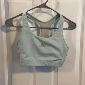 Adidas pastel blue/green sports bra